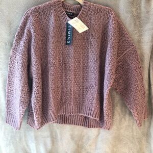 NWT Timing Super Soft Mauve Crew Neck Sweater large